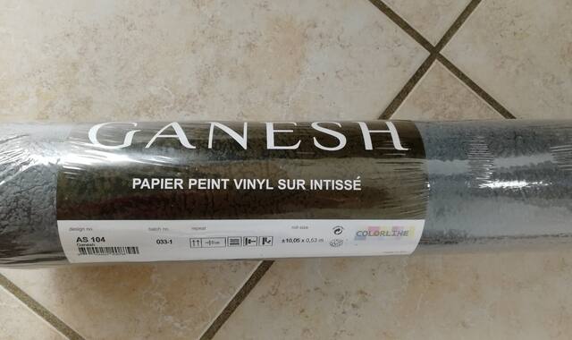 Bricolage un rouleau de papier peint vinyl neuf gris type peau d'éléphant 10,05x0,53m