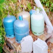 Electroménager bouteilles de gaz vides, butane et propane