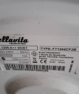 Electroménager machine à laver  Bellavita LF1206A ++ WVET 6KG 1200 T