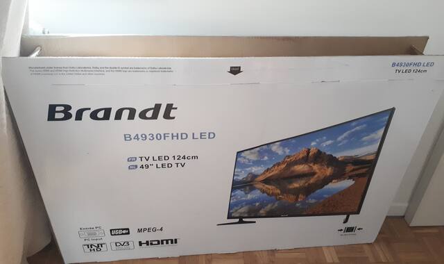 Electroménager television Brandt 124 cm en panne