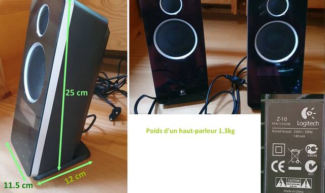 Informatique hauts- parleurs Logitech Z-10 pour ordinateur