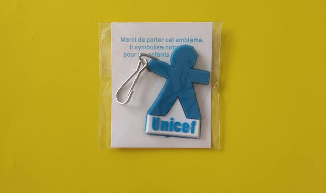 Jeux, Jouets porte-clé plastique souple "UNICEF"