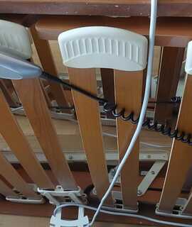 Literie lit double zoné électrique pour séniors en état de marche à double commande