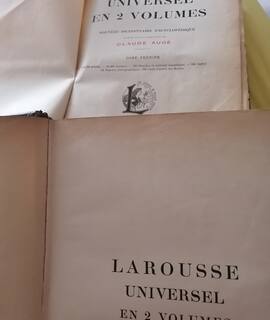 Livres-Revues larousse universel 2 volumes
