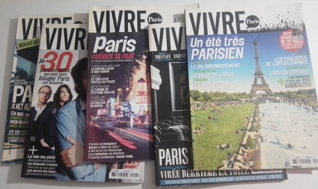 Livres-Revues magazine "vivre Paris"