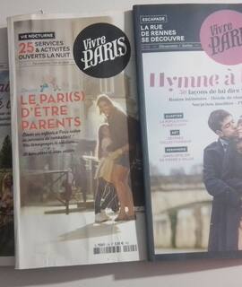 Livres-Revues 4 magazines "Vivre Paris" 2015
