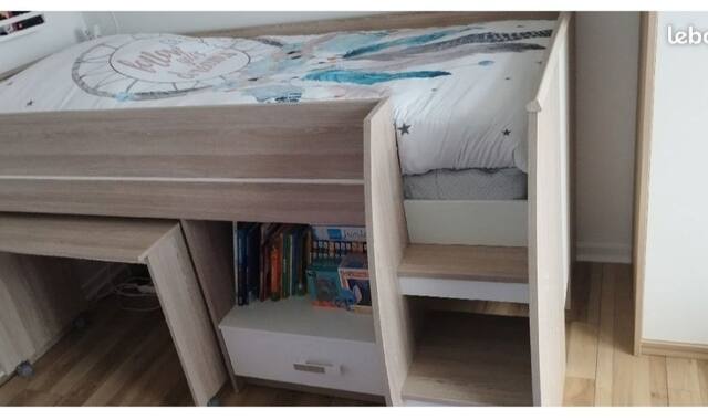 Literie lit enfant+ bureau