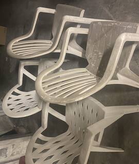 Meubles 6 chaise en plastique