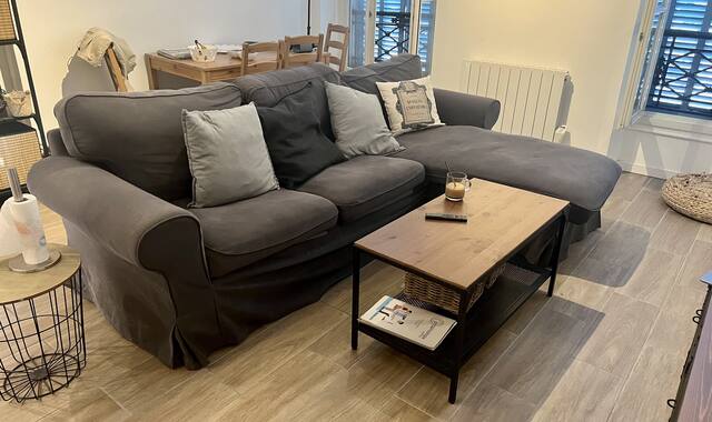 Meubles canapé d’Angle Gris IKEA