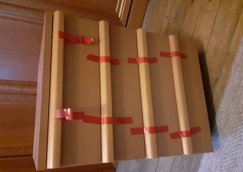 Meubles meuble de rangement 4 tiroirs sur roulettes