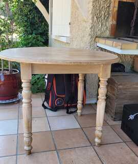 Meubles table ronde en bois,