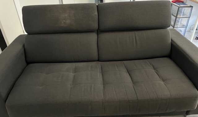 Meubles canapé convertible Alinéa gris anthracite