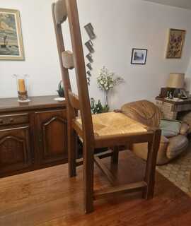 Meubles 6 chaises bois massif