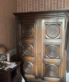 Meubles armoire baroque en bois massif