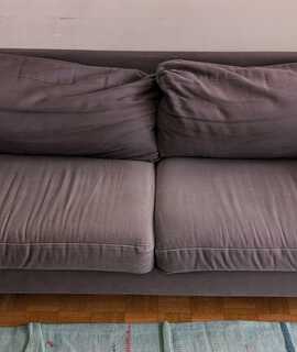 Meubles canapé en tissu anthracite