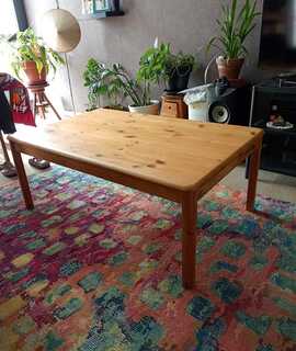 Meubles table basse pin massif