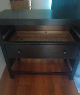 Meubles commode gris anthracite