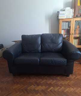 Mobilier canapé cuir 2 places