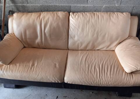 Mobilier canape en cuir
