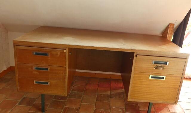 Mobilier grand bureau bois