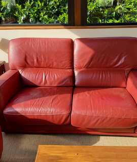 Mobilier canapé cuir 2/3places