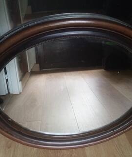 Mobilier miroir contour bois