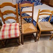 Mobilier lot de 3 chaises