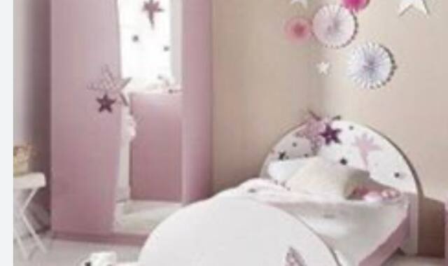 Mobilier chambre de fille,armoire lit 1pers