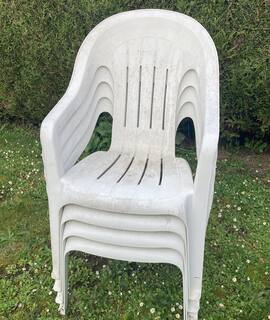 Mobilier 4 chaises de jardin