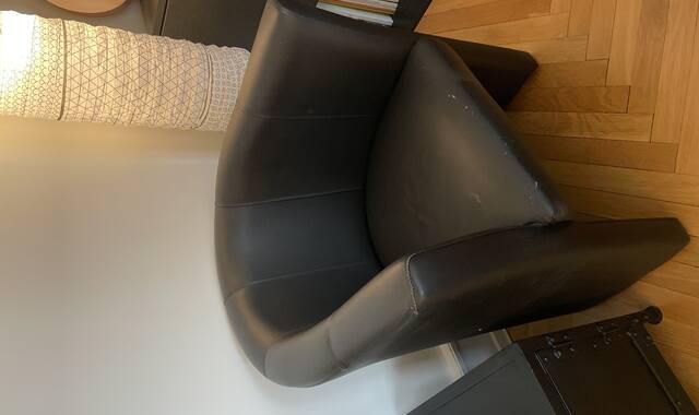Mobilier fauteuil alinéa simili cuir