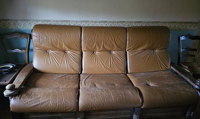 Mobilier canapé en cuir