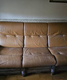 Mobilier canapé en cuir