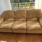 Mobilier canapé 3 places cuir Roche Bobois