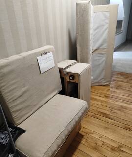 Mobilier canapé 3 places KIVIT Ikea beige