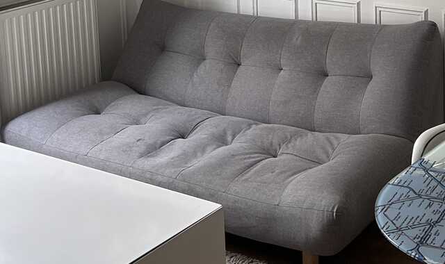 Mobilier canapé gris 3 places