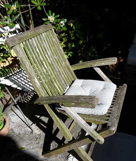 Mobilier chaise/fauteuil de jardin en teck