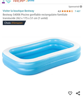 Sport piscine Intex gonflable