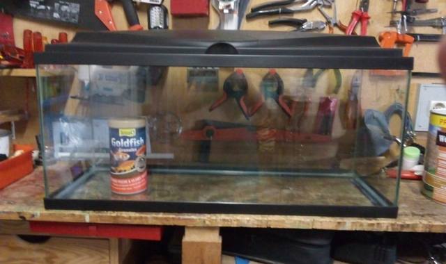 Accessoires pour animaux deux aquariums .