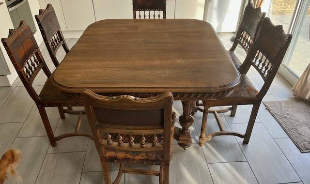 Antiquités tavle et chaises henri2