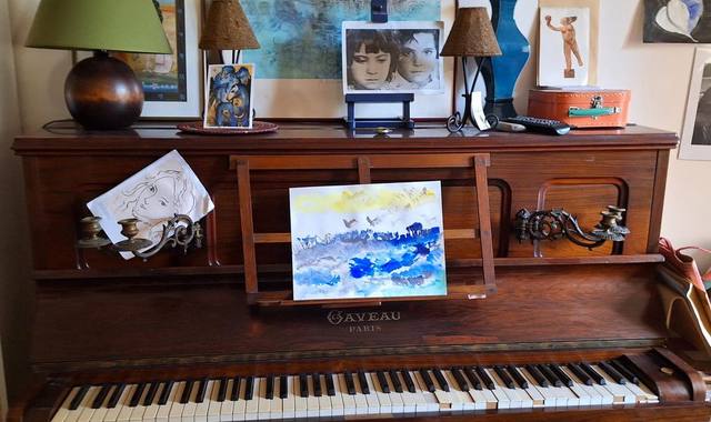 Antiquités piano droit Gaveau