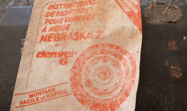Auto-Moto chaînes NEIGE NEBRASKA 7 et DENVER 6 (MECANOTO)