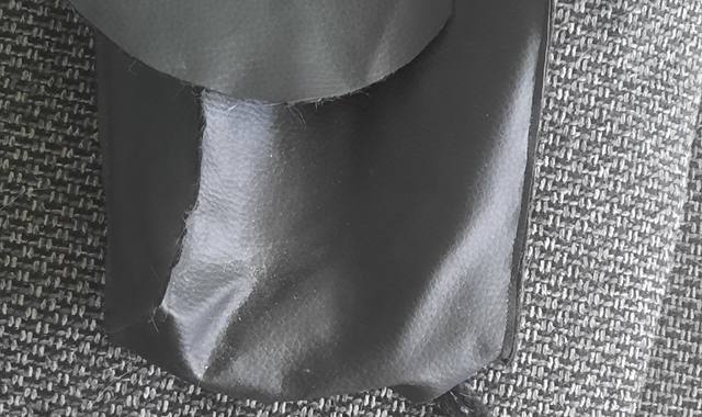 Bijoux, accessoires petite bourse en cuir noir