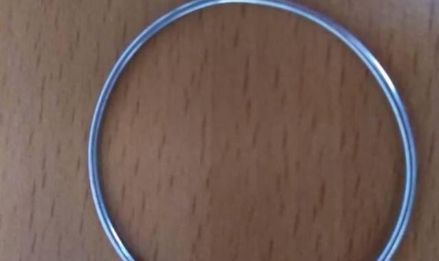 Bijoux, accessoires pendentif cercle argenté