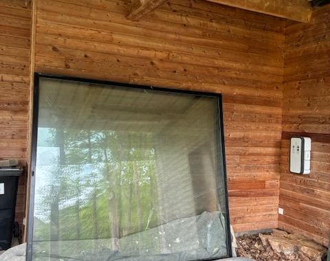 Bricolage baies vitrées 220x250 cm