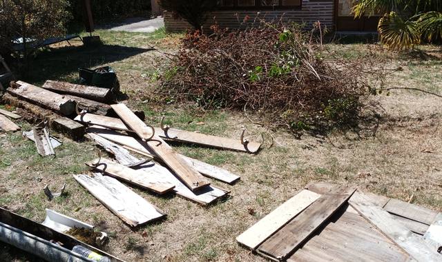 Bricolage planches démonté