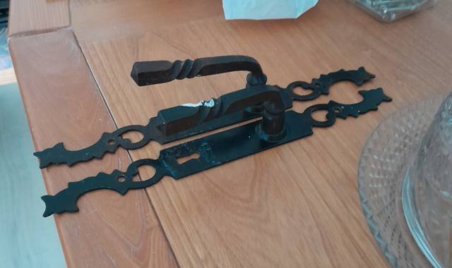 Bricolage poignet porte ancienne fer forgé