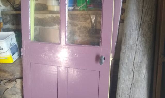 Bricolage porte ancienne avec bati