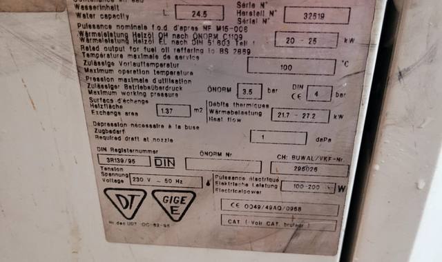 Bricolage chaudière à fioul