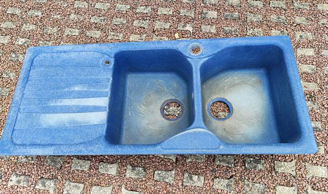 Bricolage evier 2 bacs à encastrer