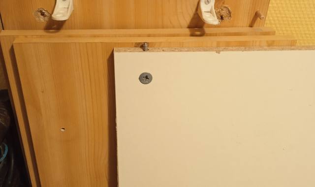 Bricolage planches de meuble